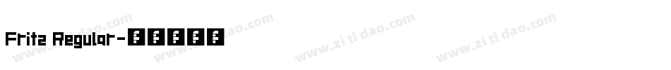 Fritz Regular字体转换